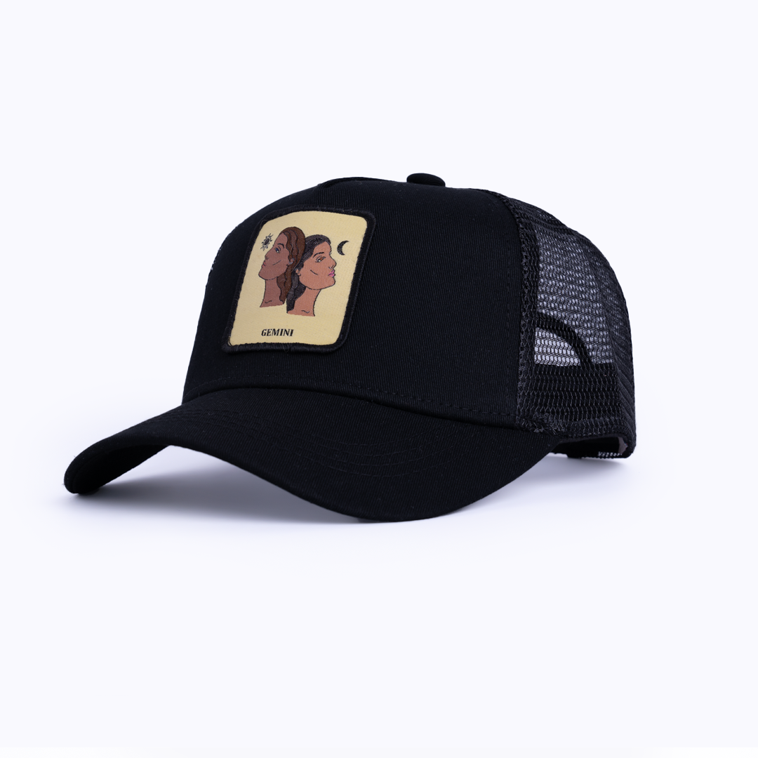 Gemini Trucker Cap - Black