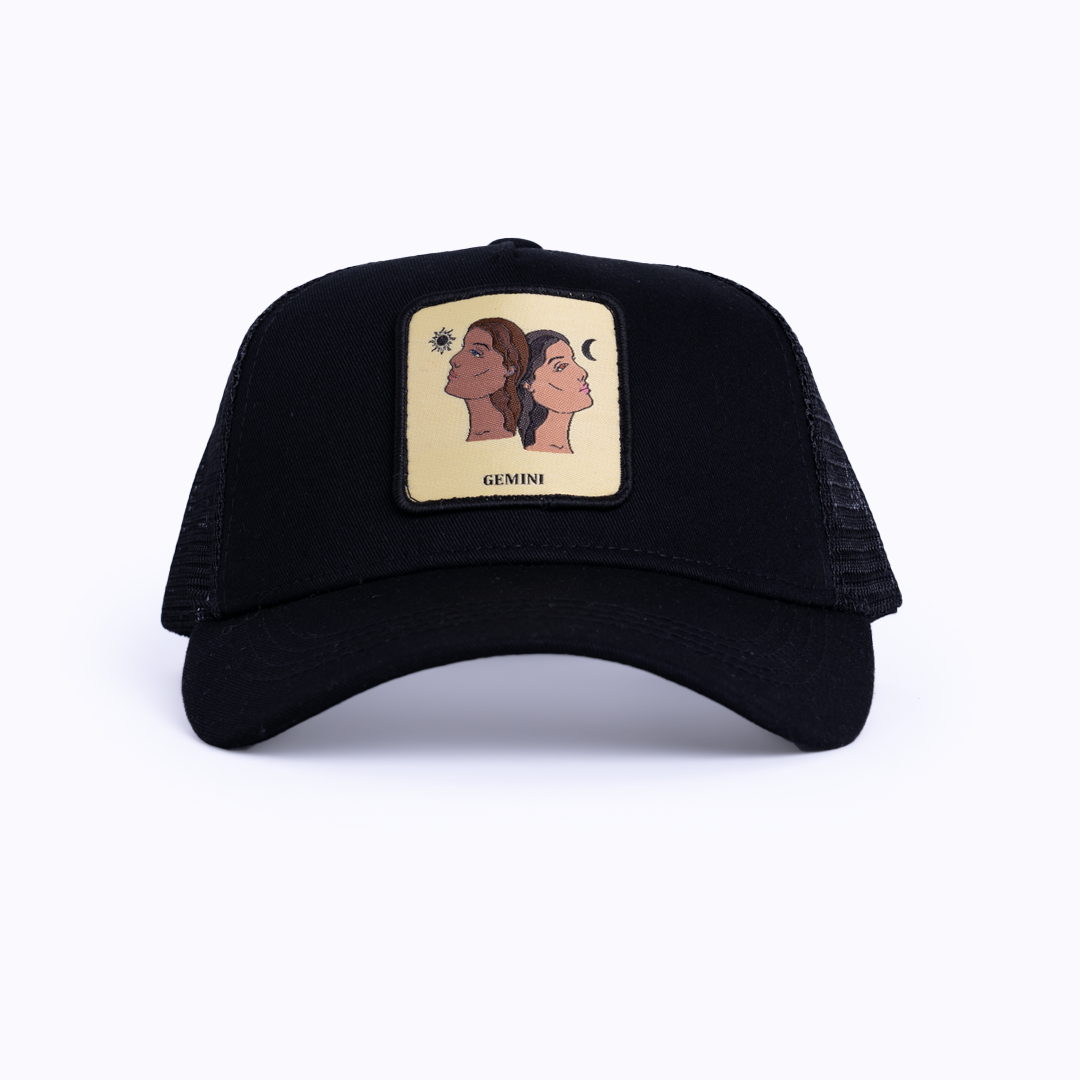 Gemini Trucker Cap - Black