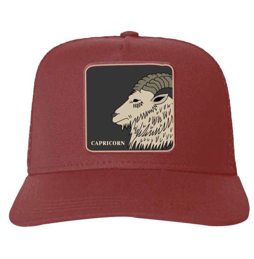 Capricorn Trucker Cap - Burgandy