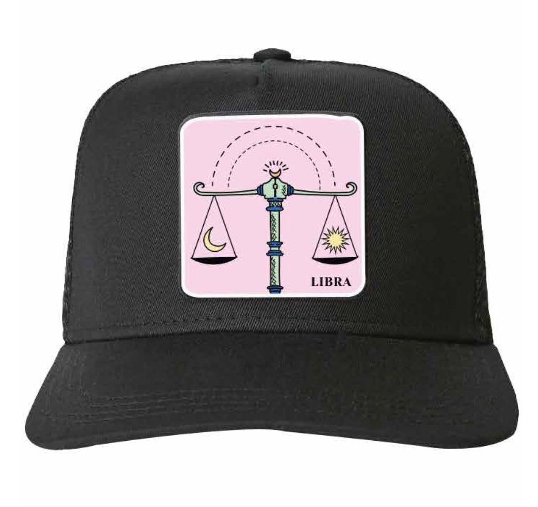Libra Trucker Cap - Black