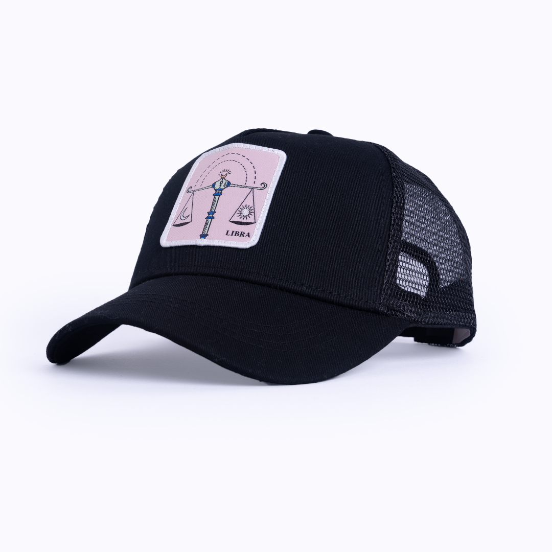 Libra Trucker Cap - Black