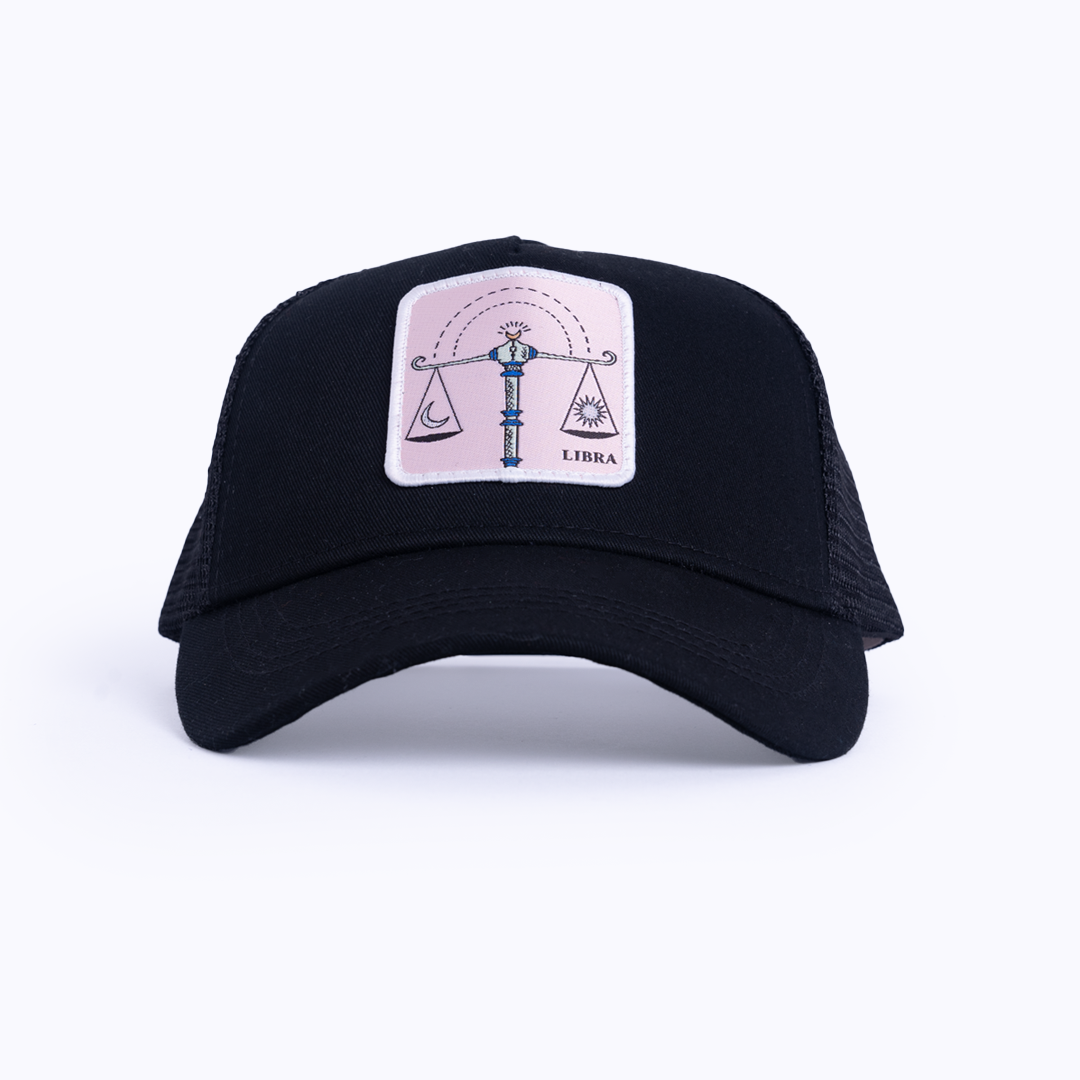 Libra Trucker Cap - Black