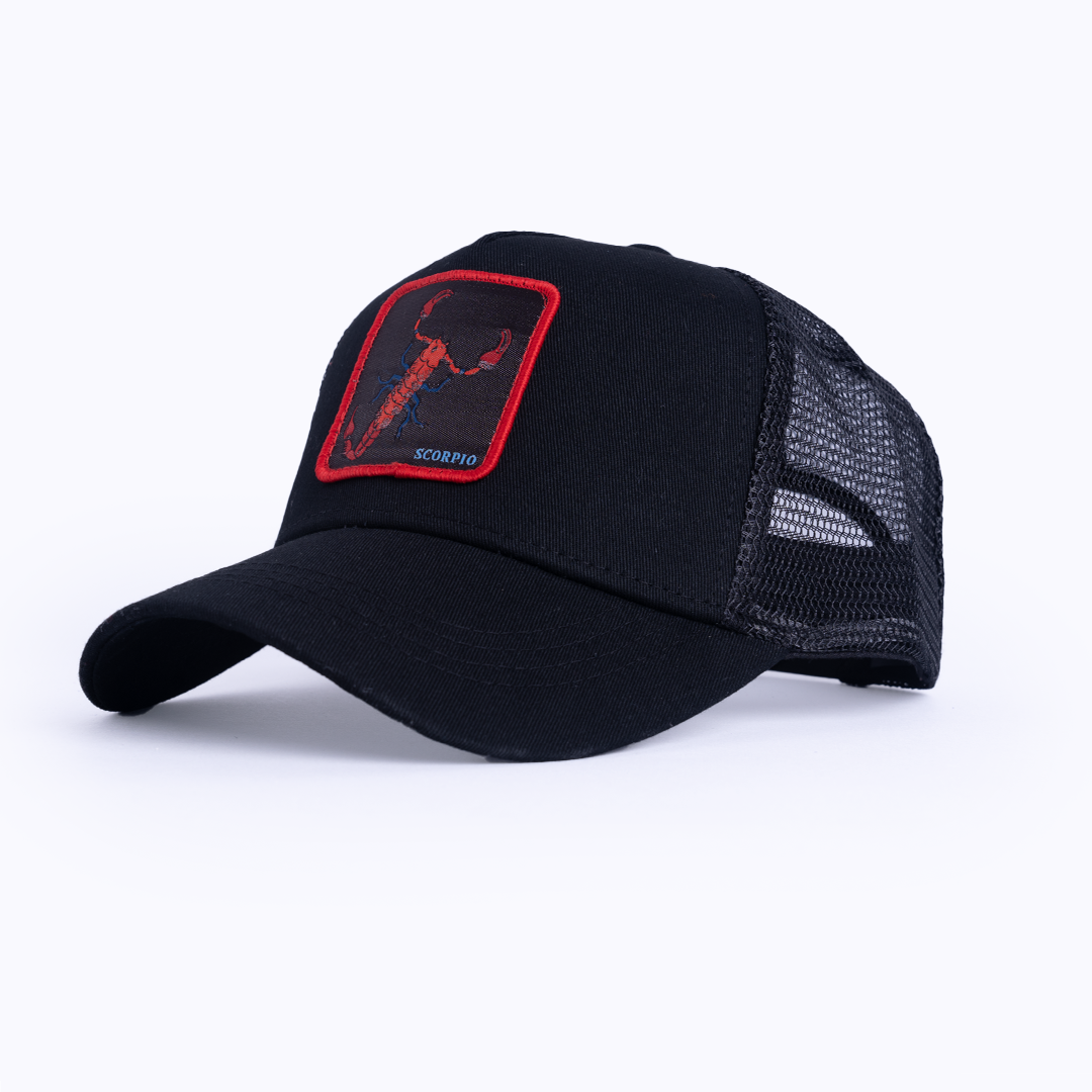 Scorpio Trucker Cap - Black