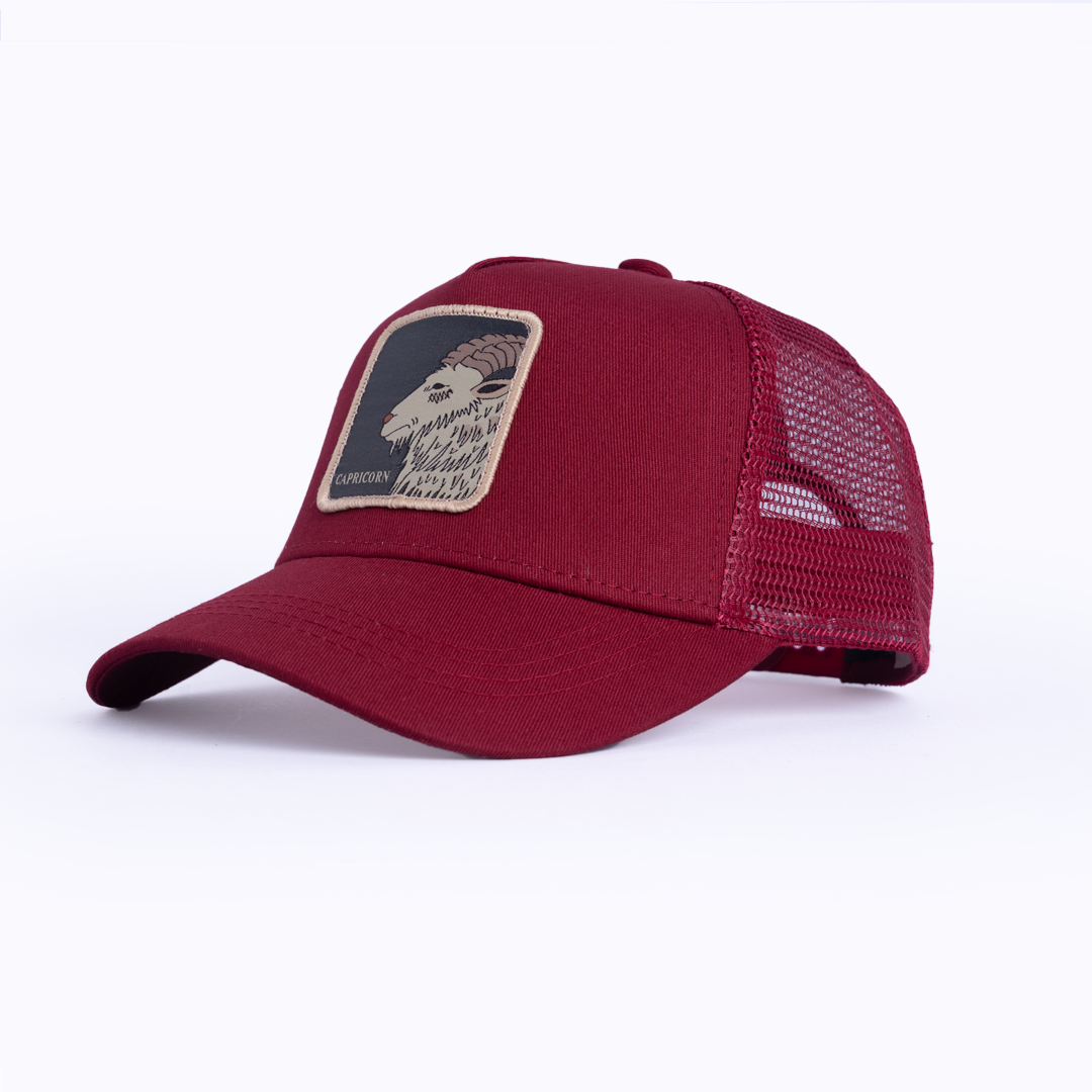 Capricorn Trucker Cap - Burgandy