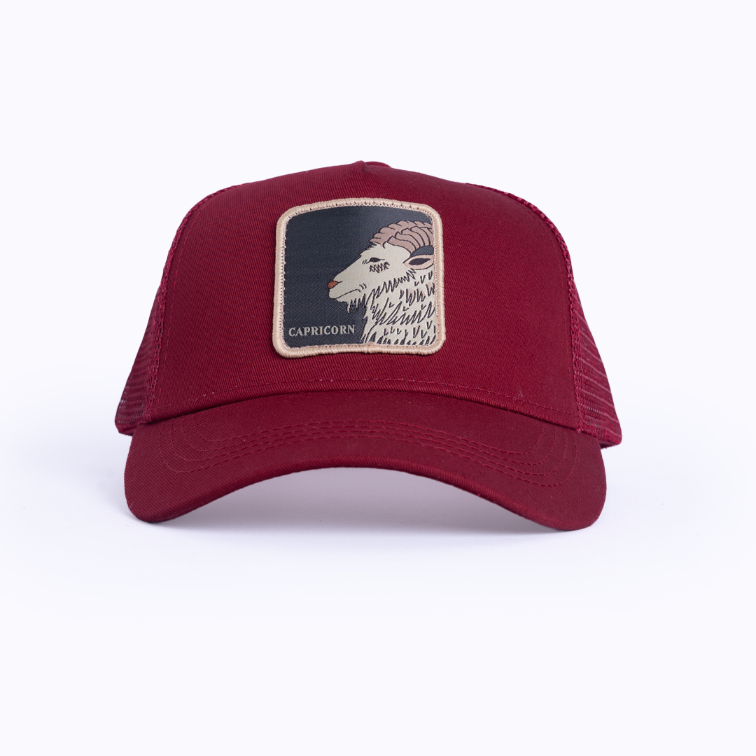 Capricorn Trucker Cap - Burgandy