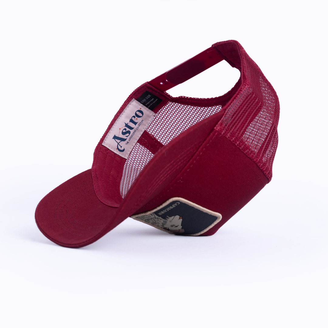 Capricorn Trucker Cap - Burgandy
