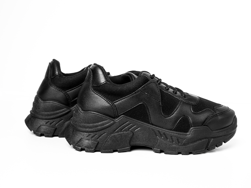 Chunky Sole Sneakers - All Black