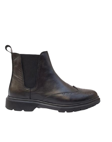 Oxford leather Boot - Black