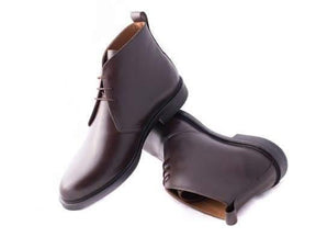 Derby Leather Boot - Brown