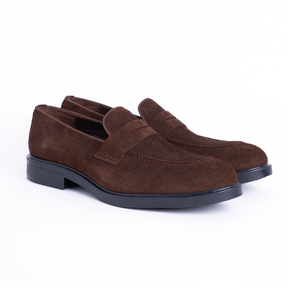 Penny Loafer - Suede - Brown