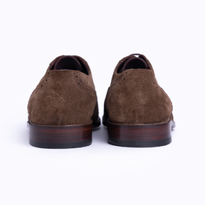 Laces - Oxford Seude shoe - Brown