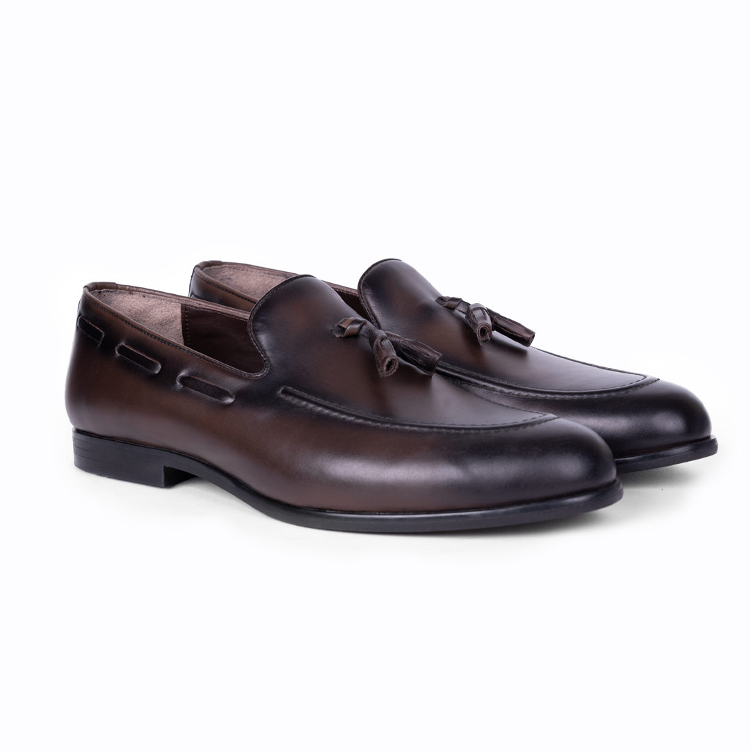 Laces - Tassel loafers Leather - Brown