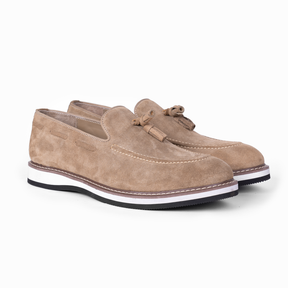 Laces - Tassel loafers Suede - Beige