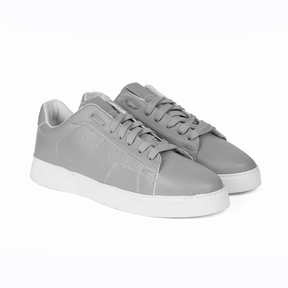 Sneakers - Leather - Grey