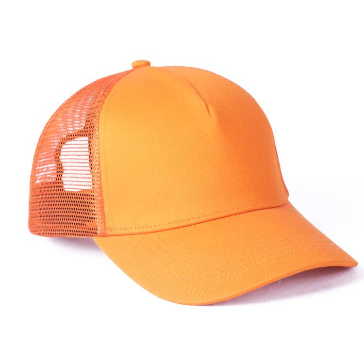 Plain Trucker cap - Orange